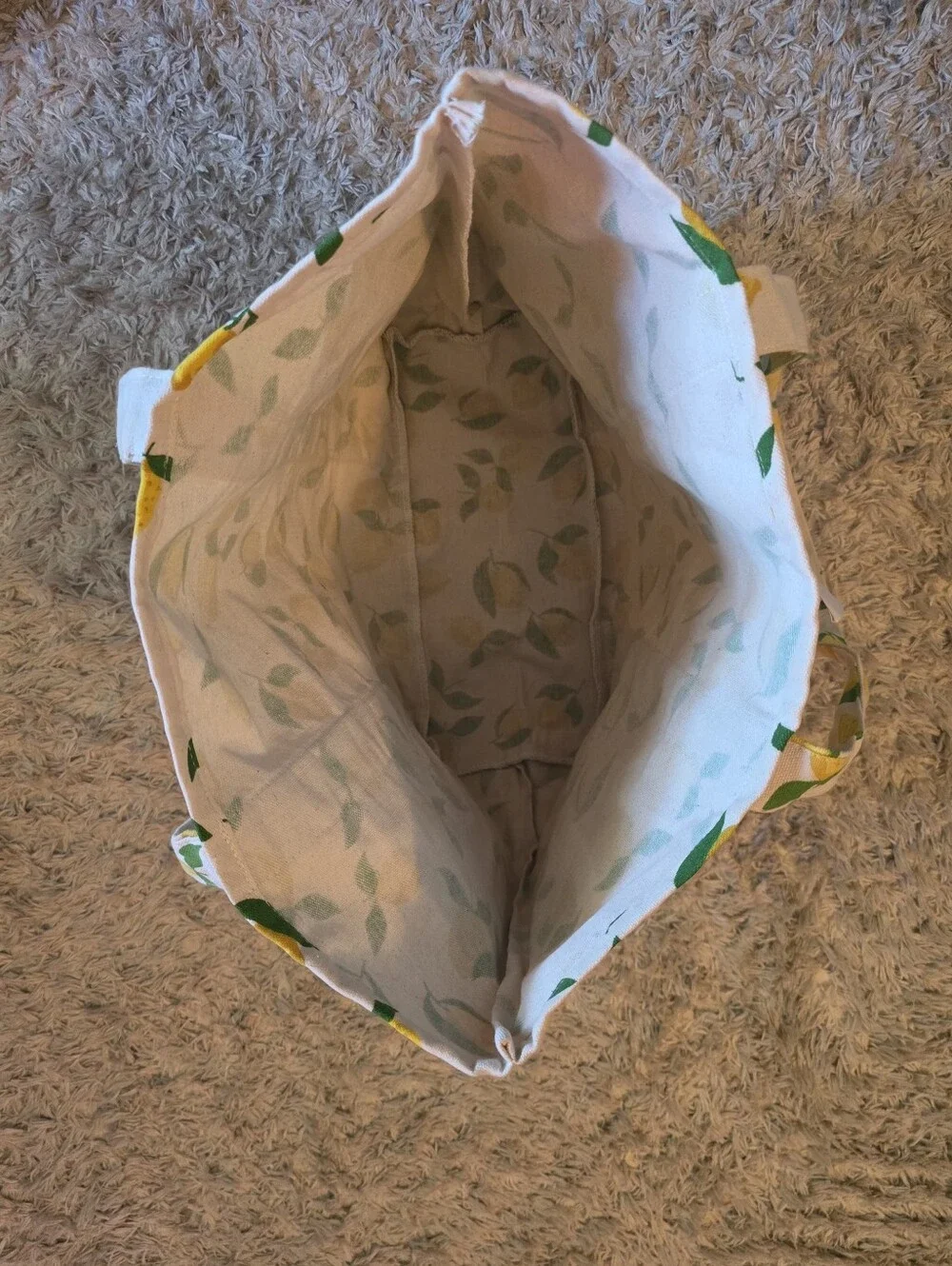 Studio Mabelle LEMONS Reusable Tote Bag 100% Cotton Canvas